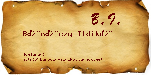 Bánóczy Ildikó névjegykártya